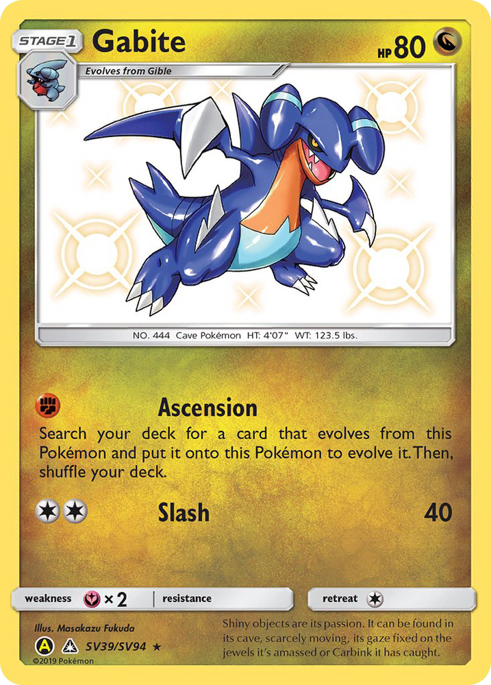 Gabite (SV39/SV94) [Sun & Moon: Hidden Fates - Shiny Vault] Pokémon