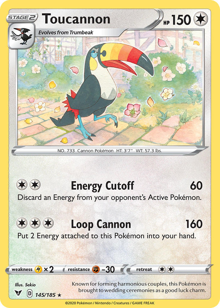 Toucannon (145/185) [Sword & Shield: Vivid Voltage] Pokémon