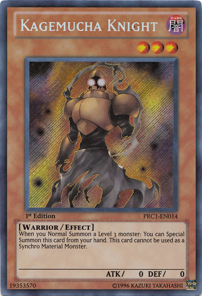 Kagemucha Knight [PRC1-EN014] Secret Rare Yu-Gi-Oh!