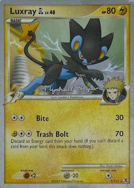Luxray GL LV.48 (9/111) (Happy Luck - Mychael Bryan) [World Championships 2010] Pokémon
