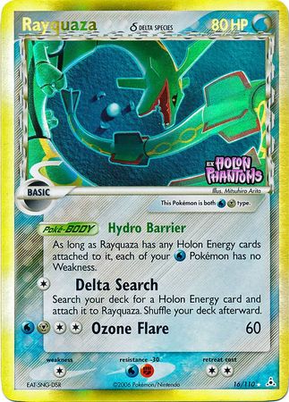 Rayquaza (16/110) (Delta Species) (Stamped) [EX: Holon Phantoms] Pokémon