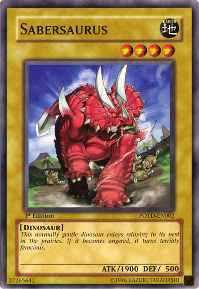 Sabersaurus [POTD-EN002] Common Yu-Gi-Oh!