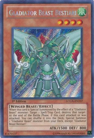 Gladiator Beast Bestiari [LCGX-EN237] Secret Rare Yu-Gi-Oh!