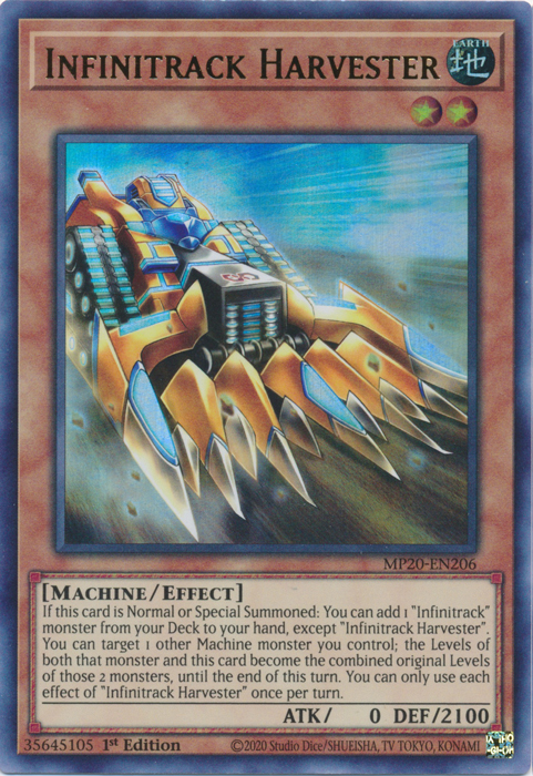 Infinitrack Harvester [MP20-EN206] Ultra Rare Yu-Gi-Oh!