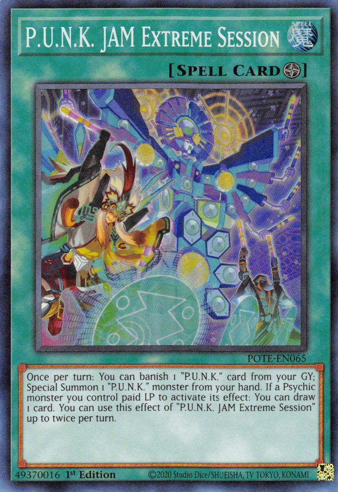 P.U.N.K. JAM Extreme Session [POTE-EN065] Super Rare Yu-Gi-Oh!