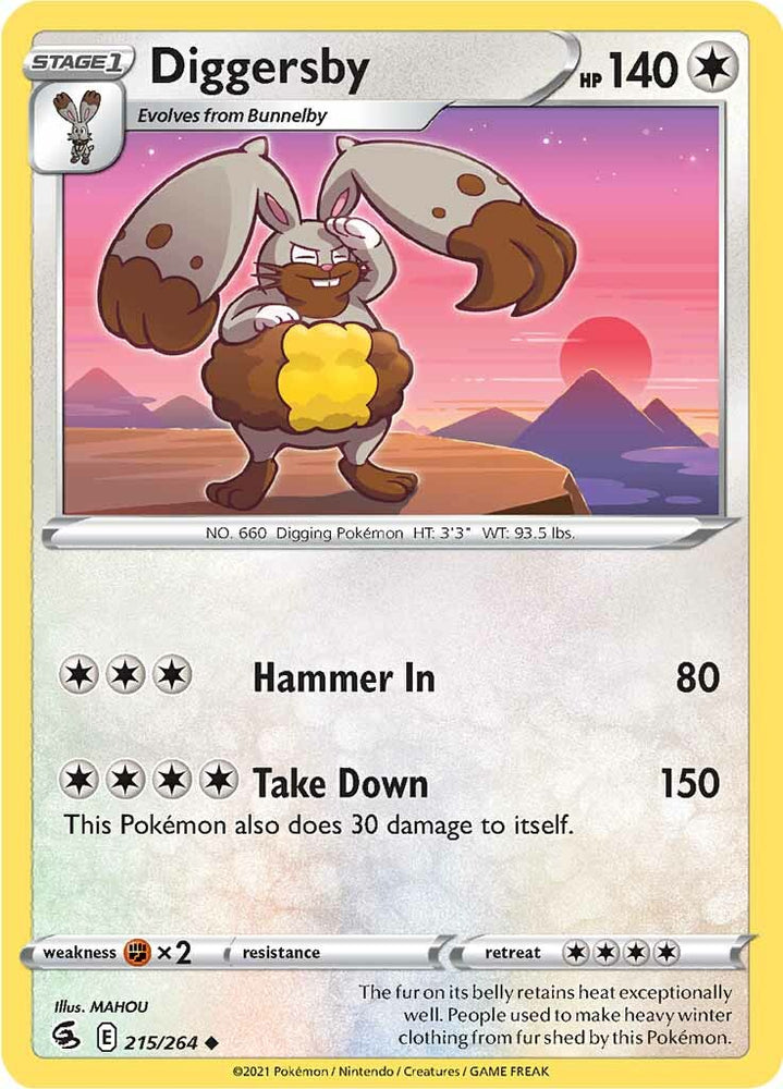 Diggersby (215/264) [Sword & Shield: Fusion Strike] Pokémon