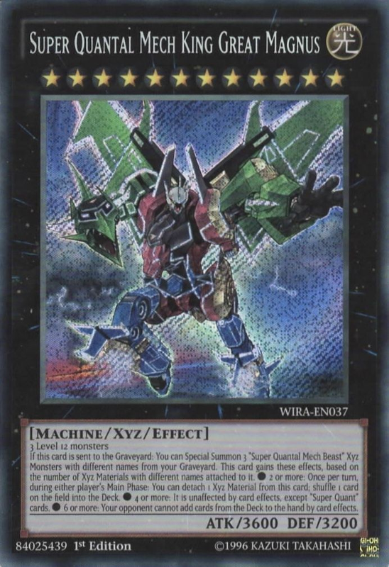 Super Quantal Mech King Great Magnus [WIRA-EN037] Secret Rare Yu-Gi-Oh!
