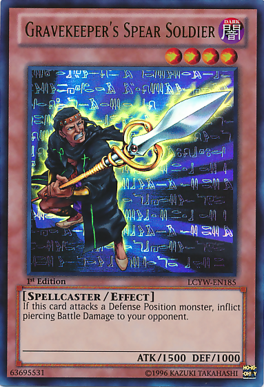 Gravekeeper's Spear Soldier [LCYW-EN185] Ultra Rare Yu-Gi-Oh!
