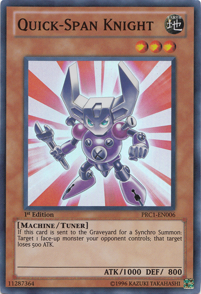 Quick-Span Knight [PRC1-EN006] Super Rare Yu-Gi-Oh!