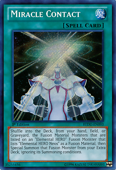 Miracle Contact [REDU-EN093] Secret Rare Yu-Gi-Oh!