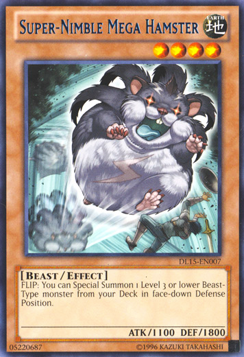 Super-Nimble Mega Hamster (Blue) [DL15-EN007] Rare Yu-Gi-Oh!