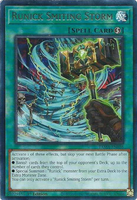 Runick Smiting Storm [TAMA-EN036] Rare Yu-Gi-Oh!