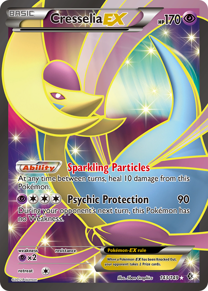 Cresselia EX (143/149) [Black & White: Boundaries Crossed] Pokémon