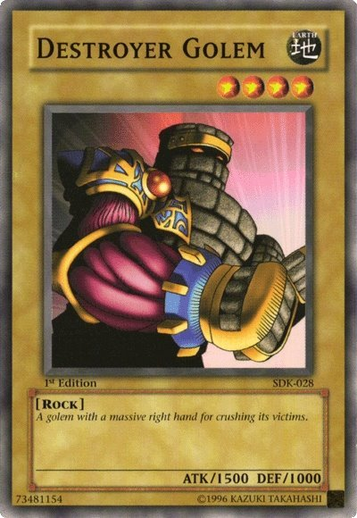 Destroyer Golem [SDK-028] Common Yu-Gi-Oh!