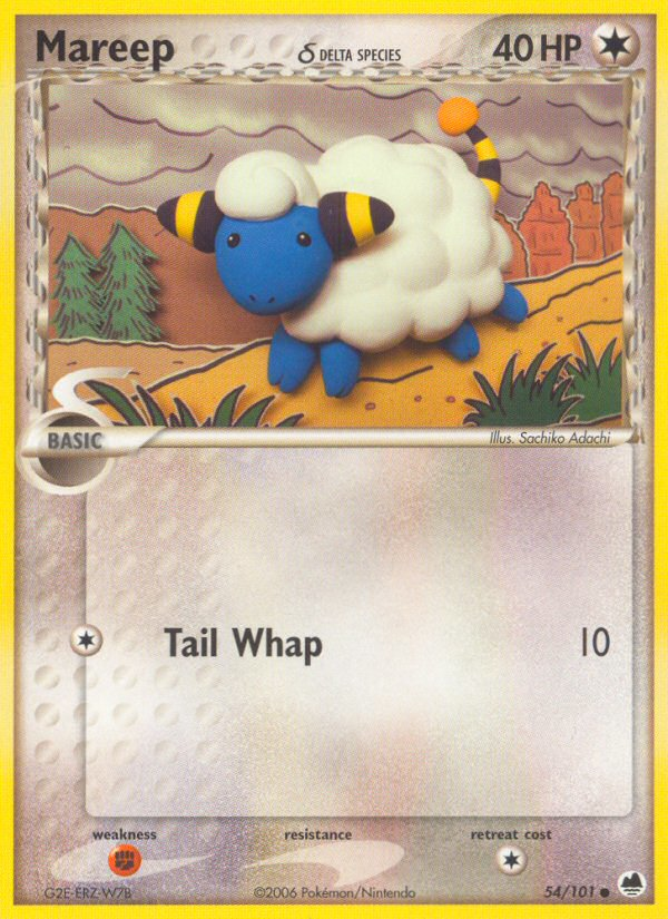 Mareep (54/101) (Delta Species) [EX: Dragon Frontiers] Pokémon