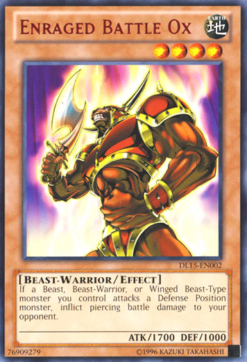 Enraged Battle Ox (Red) [DL15-EN002] Rare Yu-Gi-Oh!