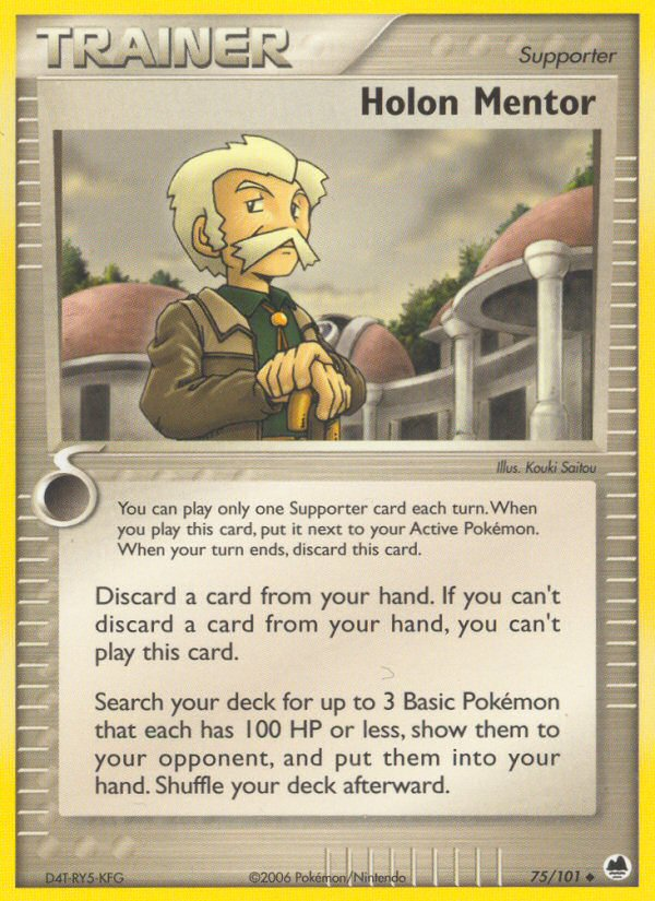 Holon Mentor (75/101) [EX: Dragon Frontiers] Pokémon