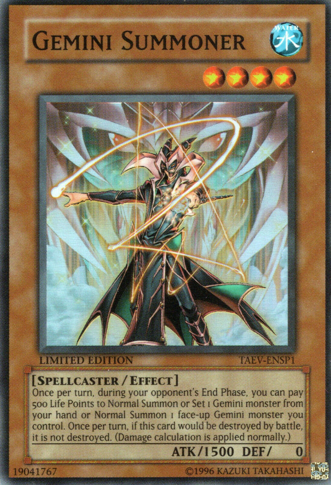 Gemini Summoner [TAEV-ENSP1] Super Rare Yu-Gi-Oh!