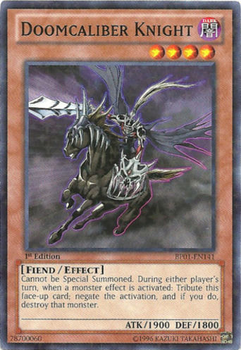Doomcaliber Knight [BP01-EN141] Starfoil Rare Yu-Gi-Oh!