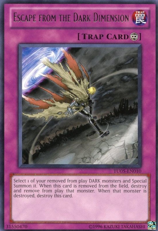 Escape from the Dark Dimension [TU05-EN010] Rare Yu-Gi-Oh!