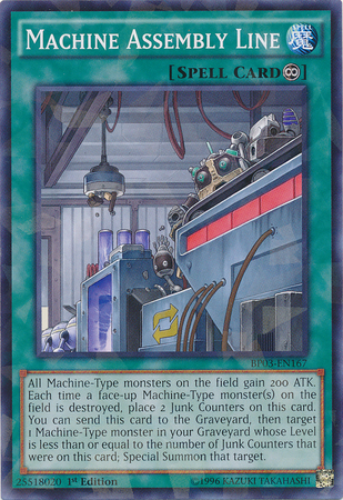 Machine Assembly Line [BP03-EN167] Shatterfoil Rare Yu-Gi-Oh!