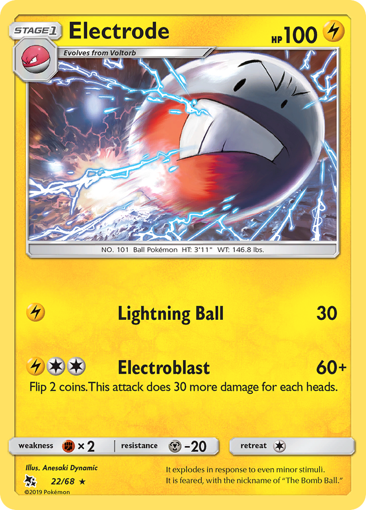 Electrode (22/68) [Sun & Moon: Hidden Fates] Pokémon