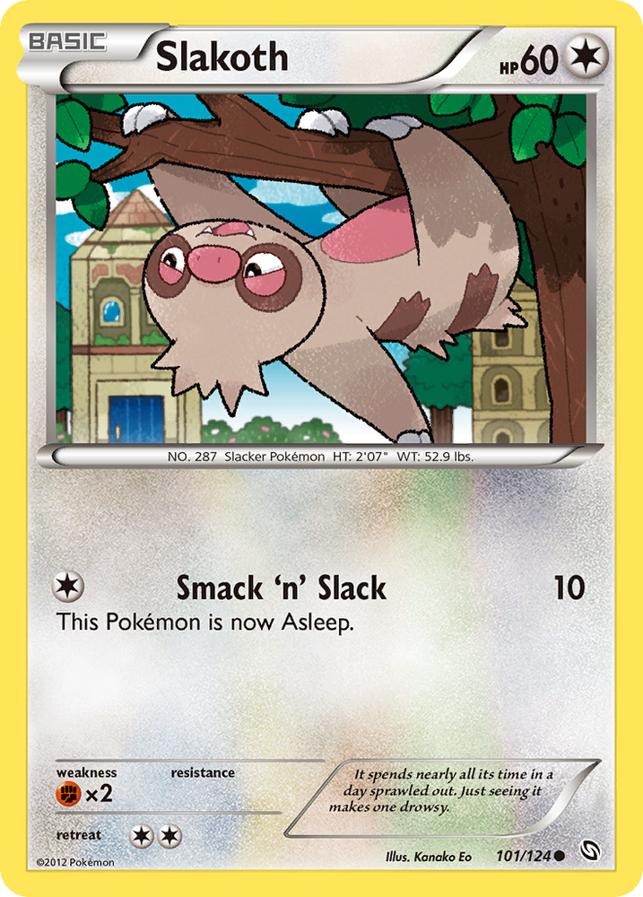 Slakoth (101/124) [Black & White: Dragons Exalted] Pokémon
