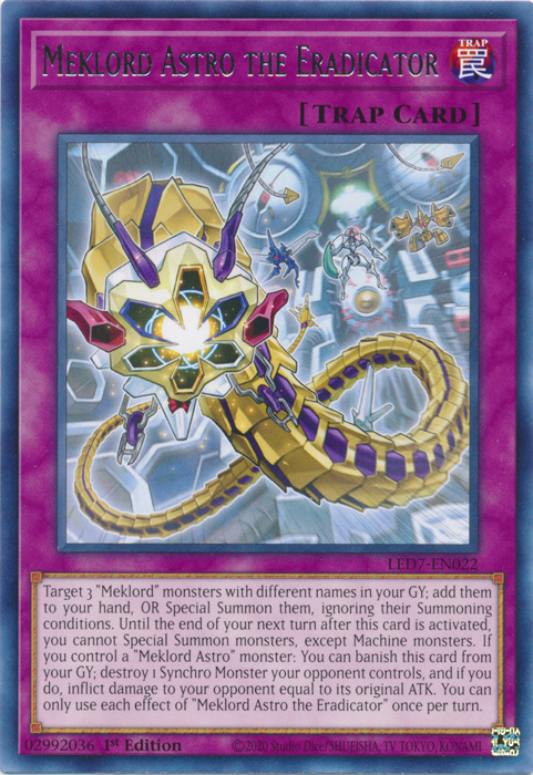 Meklord Astro the Eradicator [LED7-EN022] Rare Yu-Gi-Oh!
