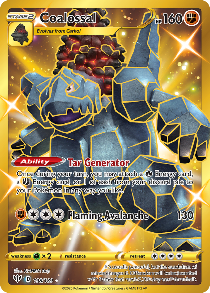 Coalossal (198/189) [Sword & Shield: Darkness Ablaze] Pokémon