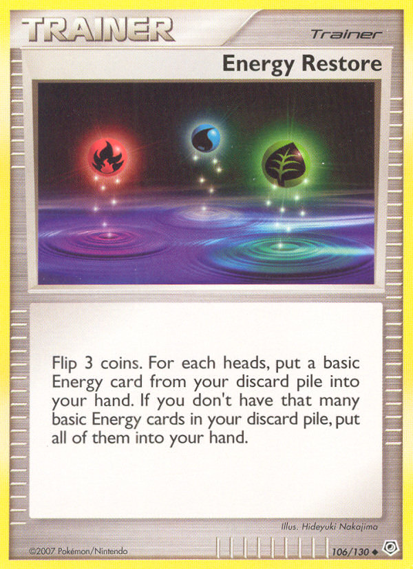Energy Restore (106/130) [Diamond & Pearl: Base Set] Pokémon