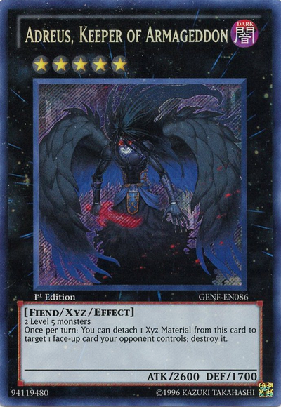 Adreus, Keeper of Armageddon [GENF-EN086] Secret Rare Yu-Gi-Oh!