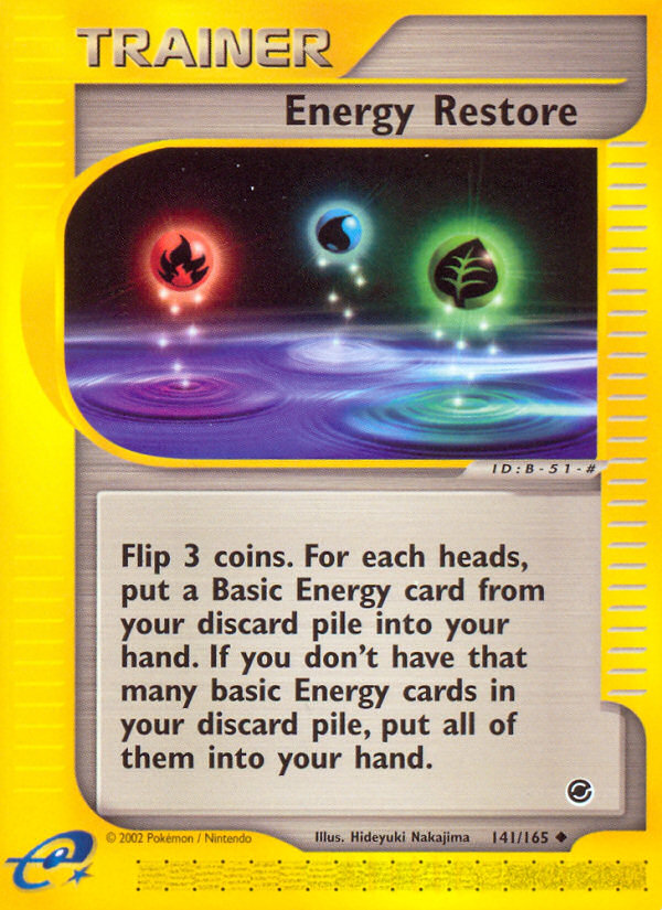 Energy Restore (141/165) [Expedition: Base Set] Pokémon