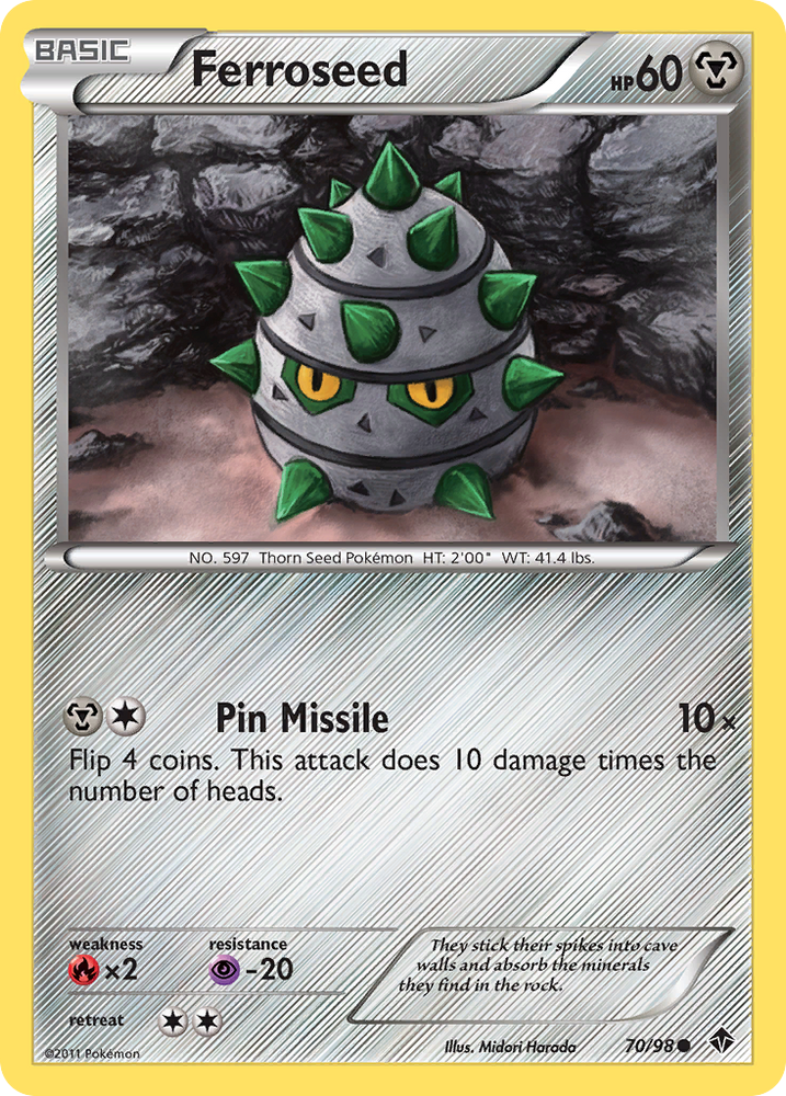 Ferroseed (70/98) [Black & White: Emerging Powers] Pokémon