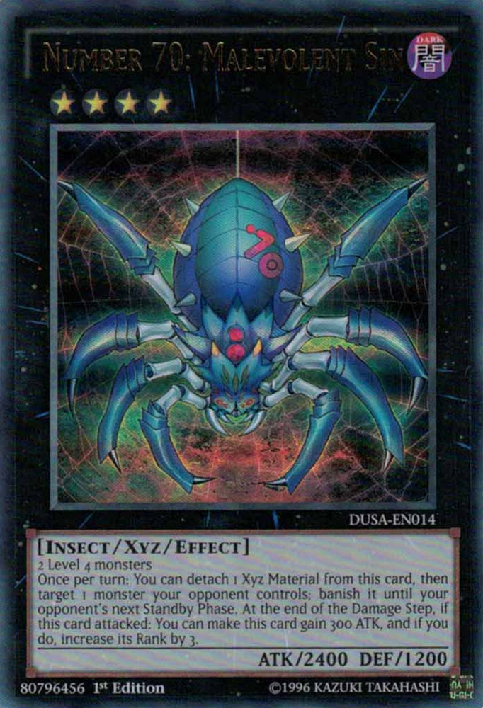 Number 70: Malevolent Sin [DUSA-EN014] Ultra Rare Yu-Gi-Oh!