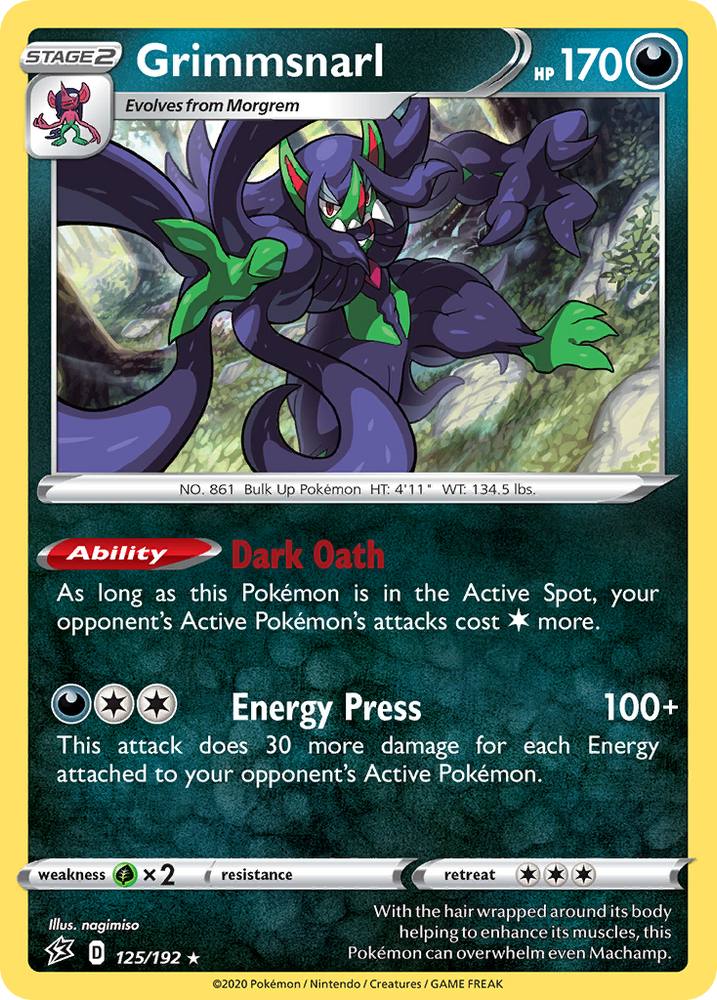 Grimmsnarl (125/192) [Sword & Shield: Rebel Clash] Pokémon