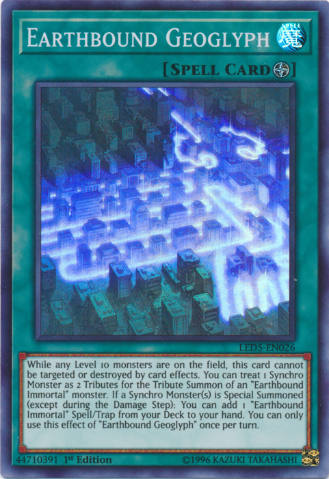 Earthbound Geoglyph [LED5-EN026] Super Rare Yu-Gi-Oh!