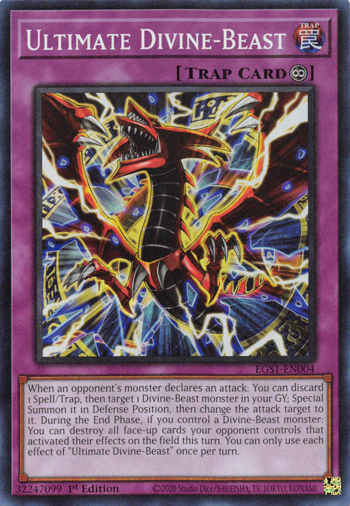 Ultimate Divine-Beast [EGS1-EN004] Super Rare Yu-Gi-Oh!