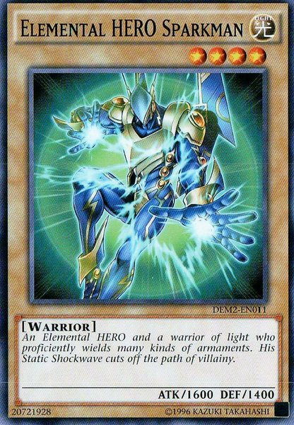 Elemental Hero Sparkman [DEM2-EN011] Common Yu-Gi-Oh!