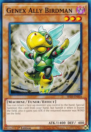 Genex Ally Birdman [SR10-EN016] Common Yu-Gi-Oh!
