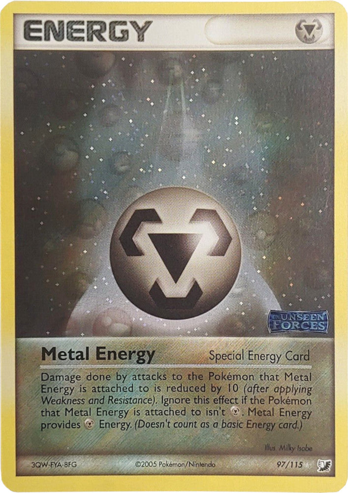 Metal Energy (97/115) (Stamped) [EX: Unseen Forces] Pokémon
