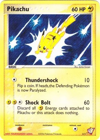 Pikachu (5/5) [Kids WB Promos] Pokémon