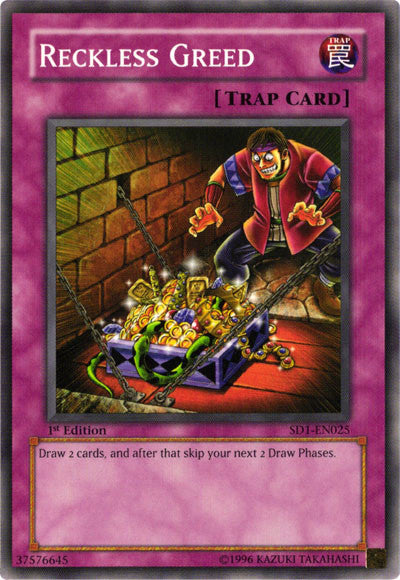 Reckless Greed [SD1-EN025] Common Yu-Gi-Oh!