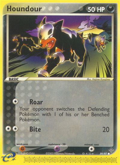 Houndour (59/97) [EX: Dragon] Pokémon