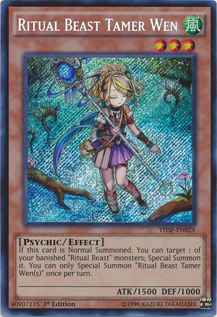 Ritual Beast Tamer Wen [THSF-EN024] Secret Rare Yu-Gi-Oh!