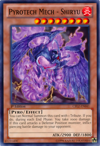 Pyrotech Mech - Shiryu [CBLZ-EN041] Common Yu-Gi-Oh!