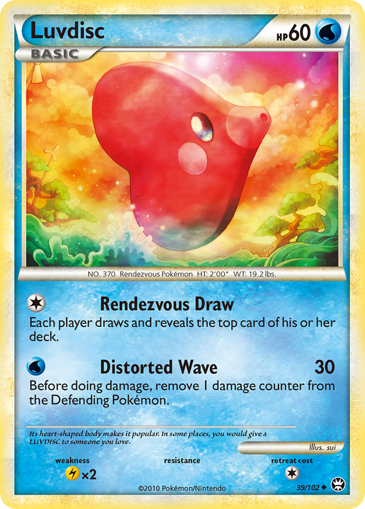 Luvdisc (39/102) [HeartGold & SoulSilver: Triumphant] Pokémon