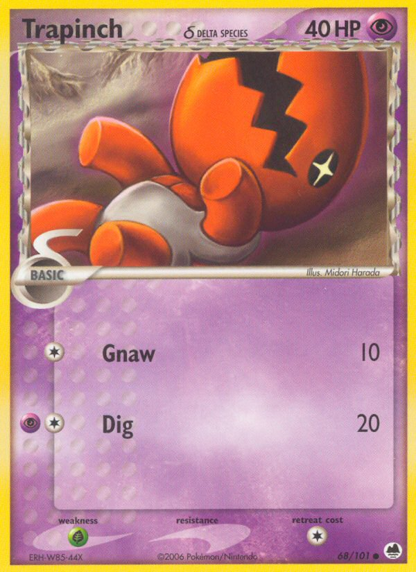 Trapinch (68/101) (Delta Species) [EX: Dragon Frontiers] Pokémon