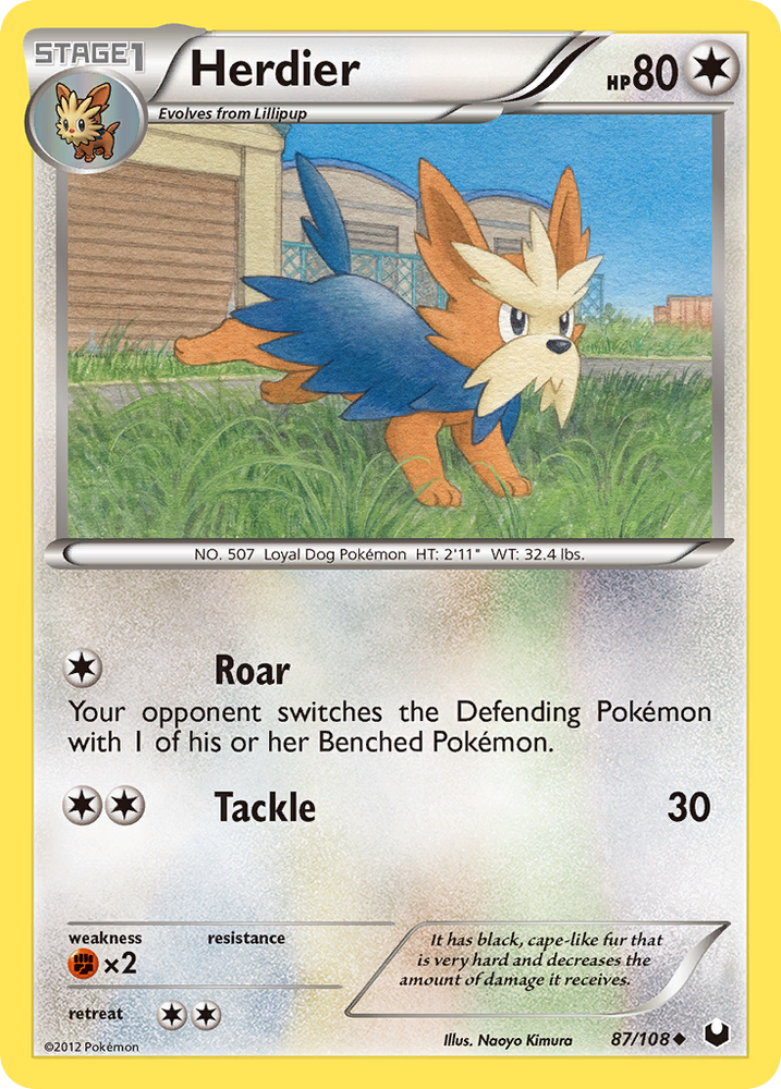 Herdier (87/108) [Black & White: Dark Explorers] Pokémon