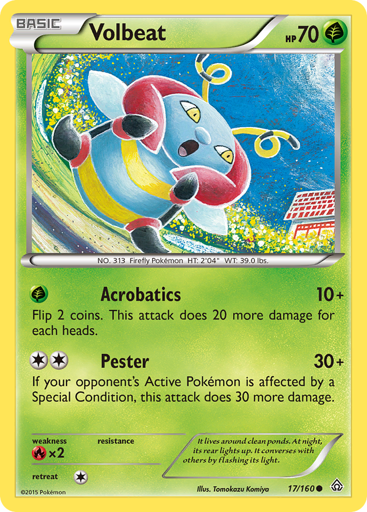 Volbeat (17/160) [XY: Primal Clash] Pokémon