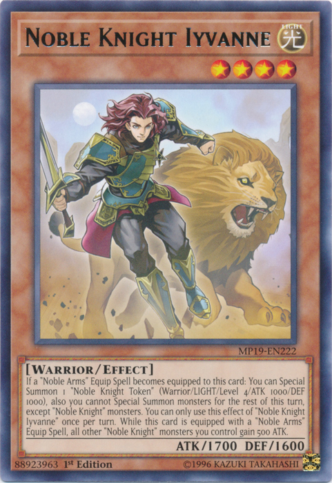 Noble Knight Iyvanne [MP19-EN222] Rare Yu-Gi-Oh!